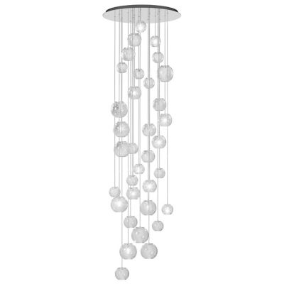 VISY1454972714 Vistosi Oto SP Rain Circle Chandelier - Color: Sil sku VISY1454972714