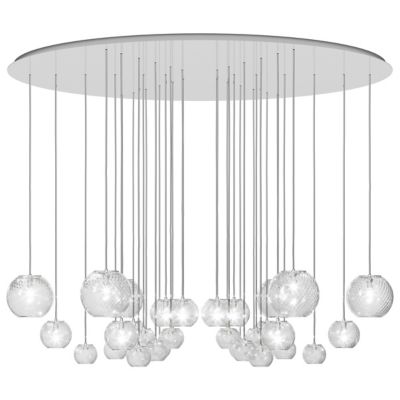 Vistosi Oto SP Chandelier - Color: Clear - Size: 9 light - OTO SP CHA CRRI 