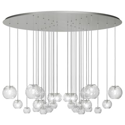 Vistosi Oto SP Chandelier - Color: Clear - Size: 9 light - OTO SP CHA CRRI 