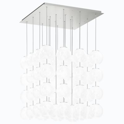 Vistosi Oto SP Cube Chandelier - Color: White - Size: 12 light - OTO SP CUB