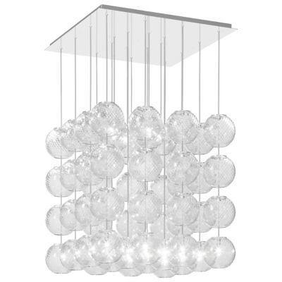 VISY1454972726 Vistosi Oto SP Cube Chandelier - Color: Clear - Si sku VISY1454972726