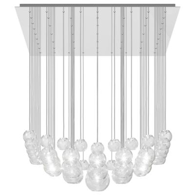 Vistosi Oto SP Surface Chandelier - Color: Clear - Size: 17 light - OTO SP 