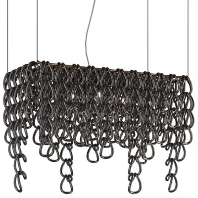 Vistosi Minigiogali Rectangular Linear Chandelier - Color: Black - Size: 3 