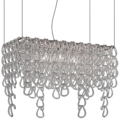 Vistosi Minigiogali Rectangular Linear Chandelier - Color: Clear - Size: 3 