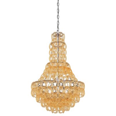 Vistosi Minigiogali SP Rain Pendant Light - Color: Amber - Size: 1 light - 