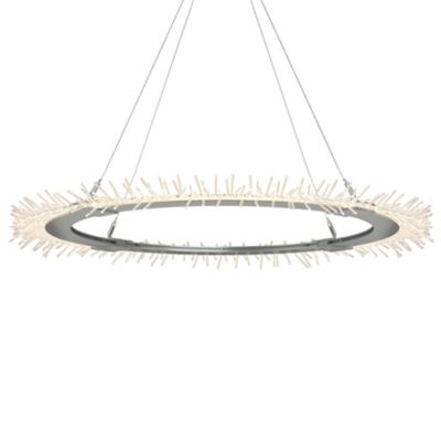 Hubbardton Forge Anemone Circular LED Pendant Light - Color: Polished - Siz