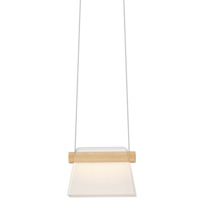 Hubbardton Forge Cowbell LED Mini Pendant Light - Color: White - Size: 1 li