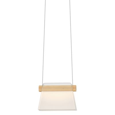 Hubbardton Forge Cowbell LED Mini Pendant Light - Color: White - Size: 1 li