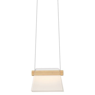 Hubbardton Forge Cowbell LED Mini Pendant Light - Color: White - Size: 1 li