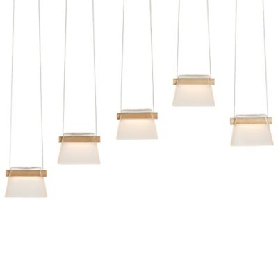 Hubbardton Forge More Cowbell LED Linear Chandelier Light - Color: Polished