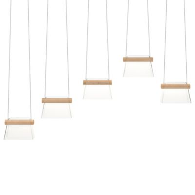 Hubbardton Forge More Cowbell LED Linear Chandelier Light - Color: Polished