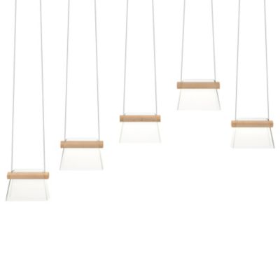 Hubbardton Forge More Cowbell LED Linear Chandelier Light - Color: Polished