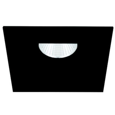 WAC Lighting Ocularc 3-Inch LED Square Open Reflector Trim - Color: Black 