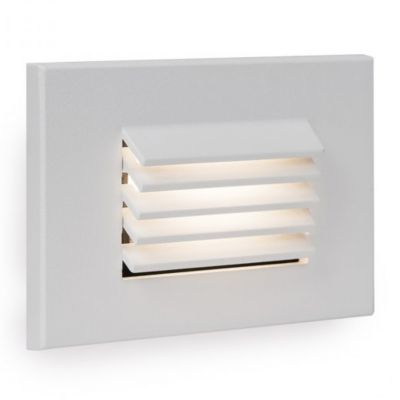 WAC Lighting 4051 Horizontal Louvered Step Light - Color: White - 4051-AMWT