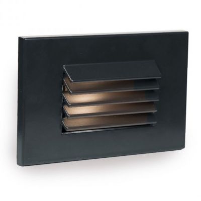 WAC Lighting 4051 Horizontal Louvered Step Light - Color: Black - 4051-AMBK