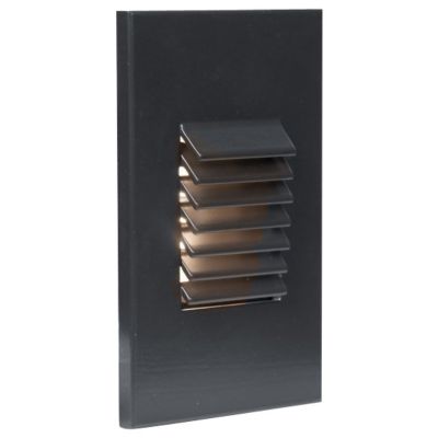 WAC Lighting 4061 Vertical Louvered Step Light - Color: Black - 4061-AMBK