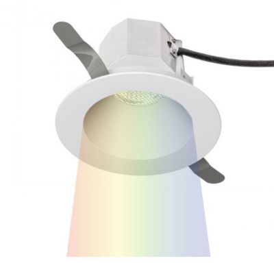 WAC Lighting Aether 3.5-Inch Color Changing Round Recessed Kit - Color: Whi