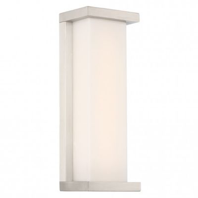 dweLED Case LED Outdoor Wall Sconce - Color: Silver - Size: 14es - WS-W4