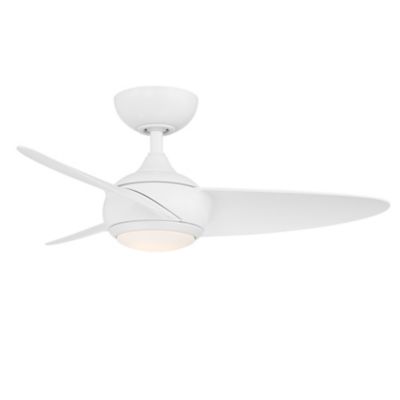 WAC Lighting Loft LED Smart Ceiling Fan in White, 3 Blades