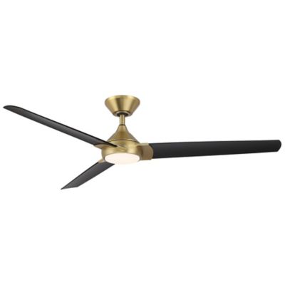 WAC Lighting Zelda LED Smart Ceiling Fan - Color: Brass - Blade Color: Matt