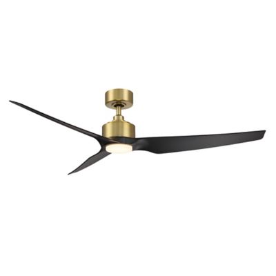 WAC Lighting Stella LED Smart Ceiling Fan - Color: Brass - Blade Color: Mat