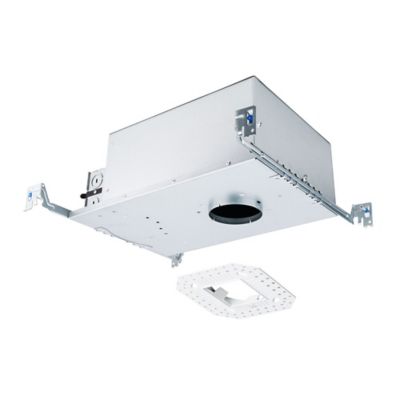 WAC Lighting FQ 2-Inch Square New Construction IC Rated Trimless Housing - 