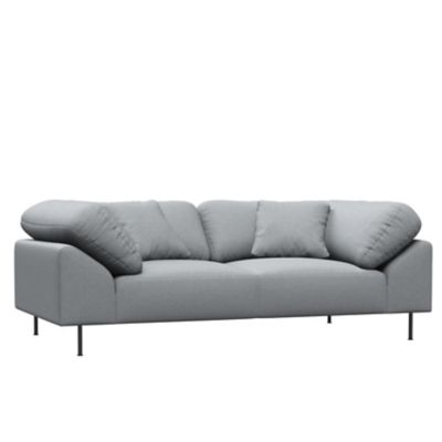 Woud Collar 2-Seater Sofa - Color: Grey - 650852