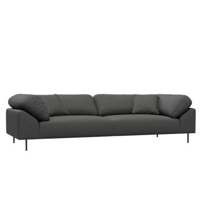 Woud Collar 3 Seater Sofa - Color: Brown - 650848