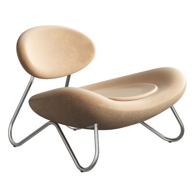 WOU2453624 Woud Meadow Lounge Chair - Color: Gold - 100797 sku WOU2453624