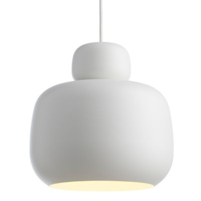 Woud Stone Pendant Light - Color: White - Size: 1 light - 139080