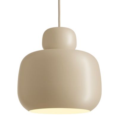 WOU2570021 Woud Stone Pendant Light - Color: Beige - Size: 1  sku WOU2570021