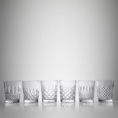 Waterford Connoisseur Heritage Double Old Fashioned Tumbler, Set of 6 Mixed in Clear