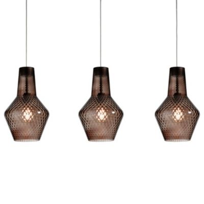 Zafferano America Romeo&Giulietta 3-Light Multi-Light Transparent Pendant L