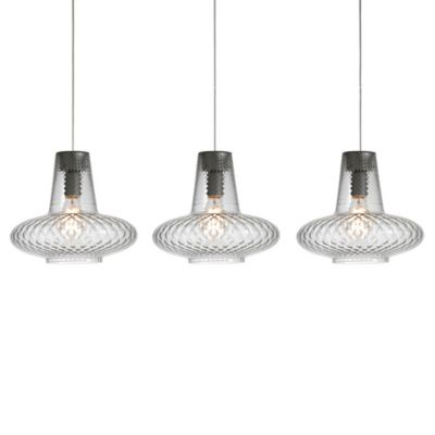 Zafferano America Romeo&Giulietta 3-Light Multi-Light Transparent Pendant L