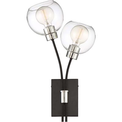 Zeev Lighting Pierre Wall Sconce - Color: Silver - Size: 2 light - WS70028/