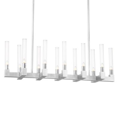 ZEV1933730 Zeev Lighting Placid Linear Chandelier - Color: Si sku ZEV1933730