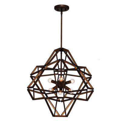 ZEV1933735 Zeev Lighting Unity Chandelier - Color: Bronze - S sku ZEV1933735