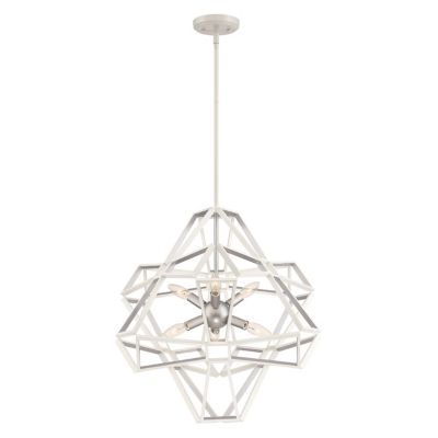 Zeev Lighting Unity Chandelier - Color: White - Size: 6 light - CD10231/6/S