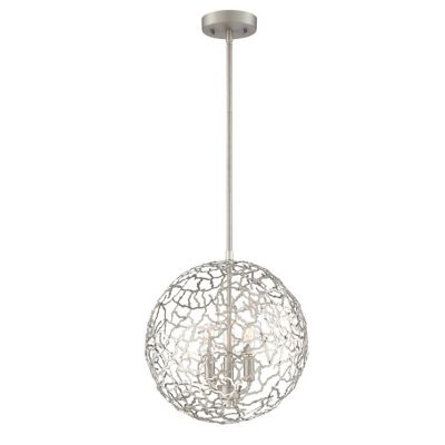 Zeev Lighting Helios Globe Pendant Light - Color: Silver - Size: Medium - P