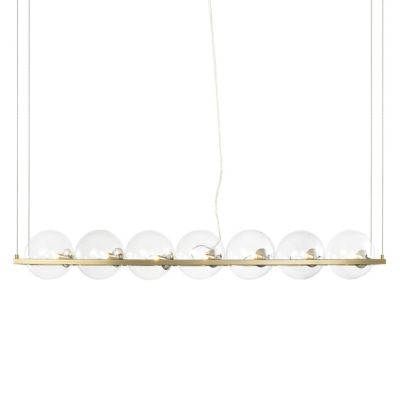 Zeev Lighting Ensemble Linear Chandelier - Color: Clear - Size: 7 light - C