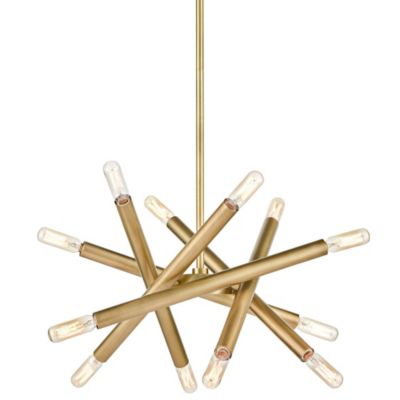 Zeev Lighting Mandelorian Chandelier - Color: Brass - Size: Small - CD10386