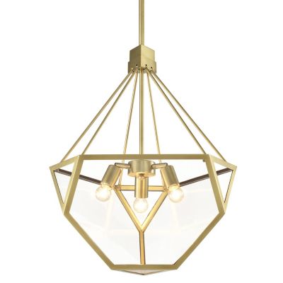 Zeev Lighting MoonBow Chandelier - Color: Brass - Size: 3 light - CD10369/3