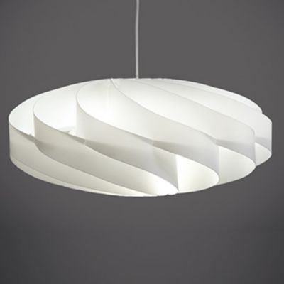 ZNN1914007 Zaneen Flat Pendant Light - Color: White - Size: 1 sku ZNN1914007