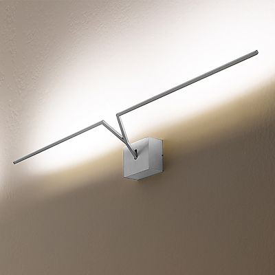 Zaneen Ypsilon LED Wall Sconce - Color: Silver - Size: Large - D43049-30K-C