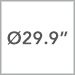 29.9 Inch Diameter