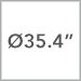 35.4 Inch Diameter