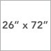 26 in x 72 in