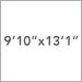9 Ft. 10 In. x 13 Ft. 1 In.