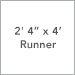 2 Ft. 4 In. x 4 Ft. Runner