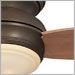 Oil Rubbed Bronze with Medium Maple Blades and Tinted Opal